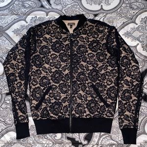 Express Lace Bomber